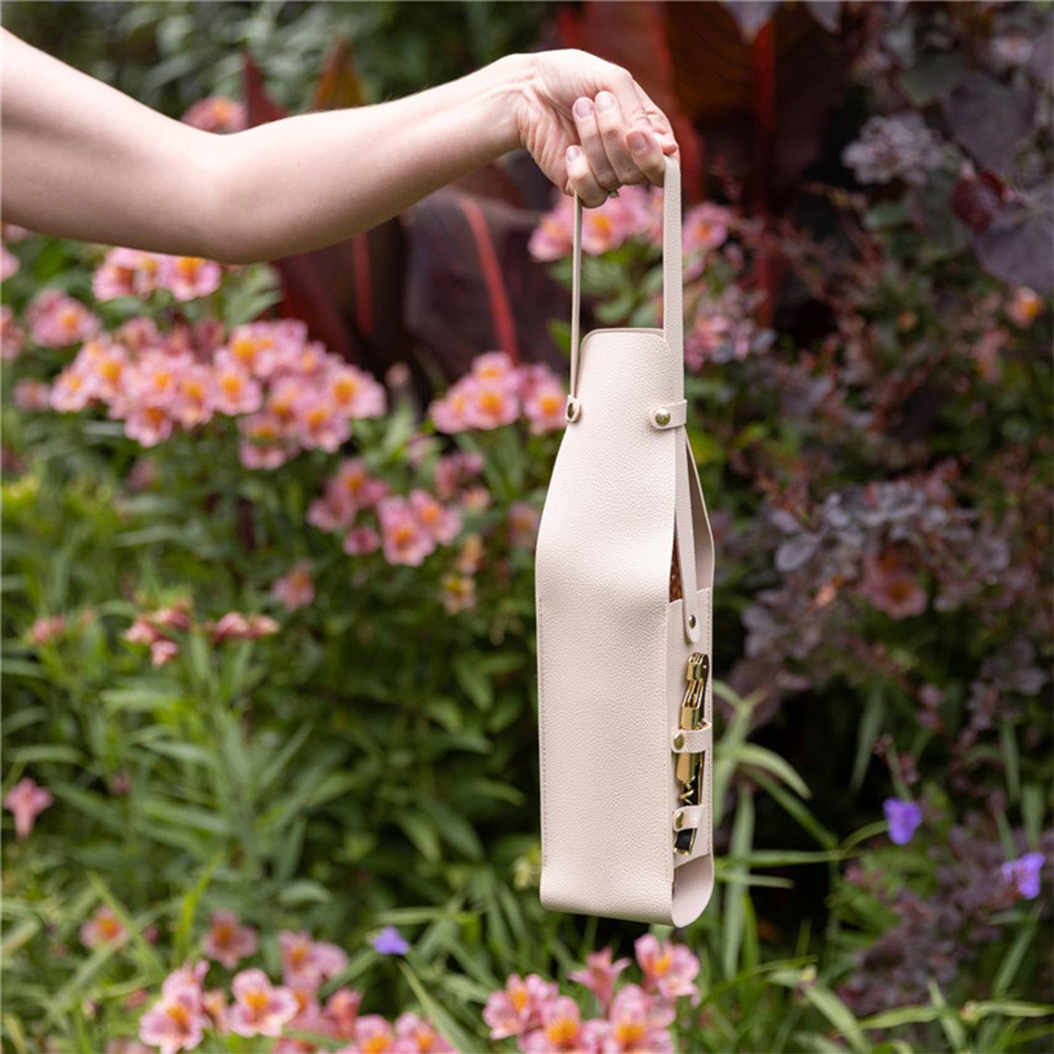 Pu Leather Wine Bottle Carrier Gift Bag 8