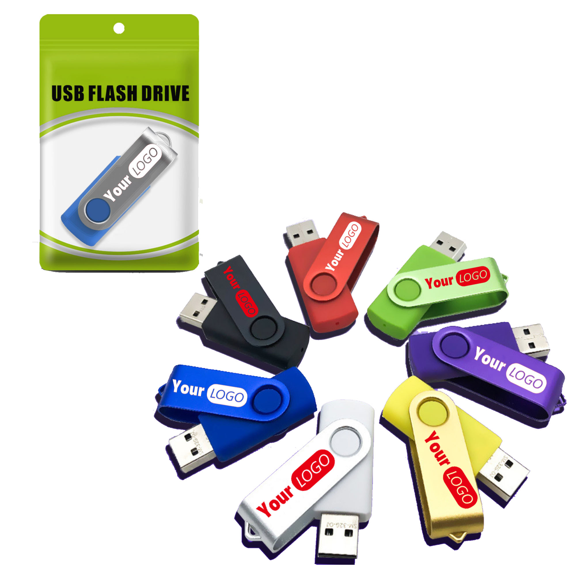 MOQ50 Portable Storage USB Flash Drive 2