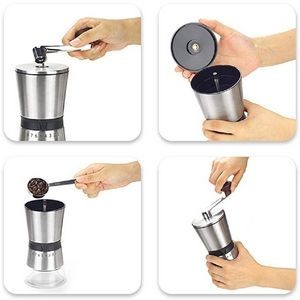 Portable Stainless Steel Coffee Bean Grinder 10