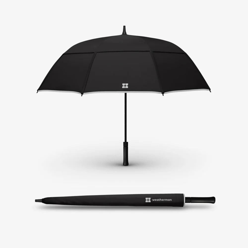 Weatherman® 100% Recycled 55″ arc UPF 50+ Walk Umbrella