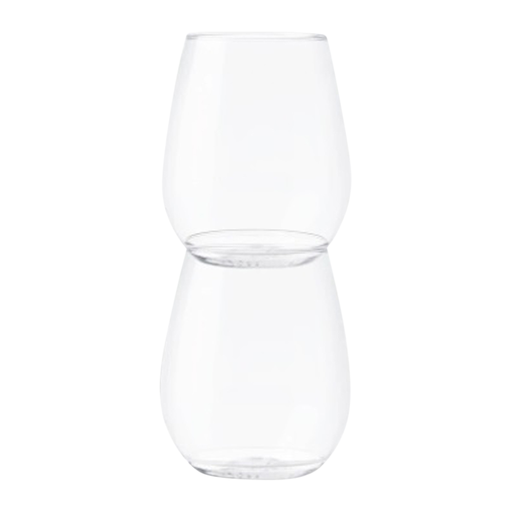 18oz Plastic Stemless Wine Glass 1