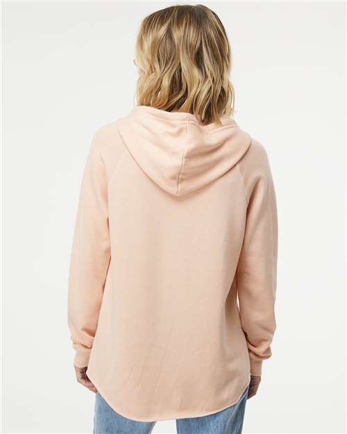 Women's Lightweight California Wave Wash Hooded Sweatshirt - PRM2500 35