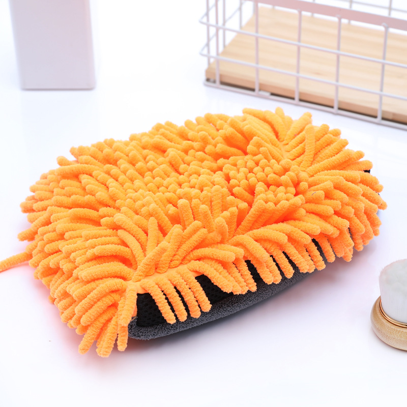 Chenille Premium Scratch Resistant Microfiber Reversible Car Wash Gloves 5
