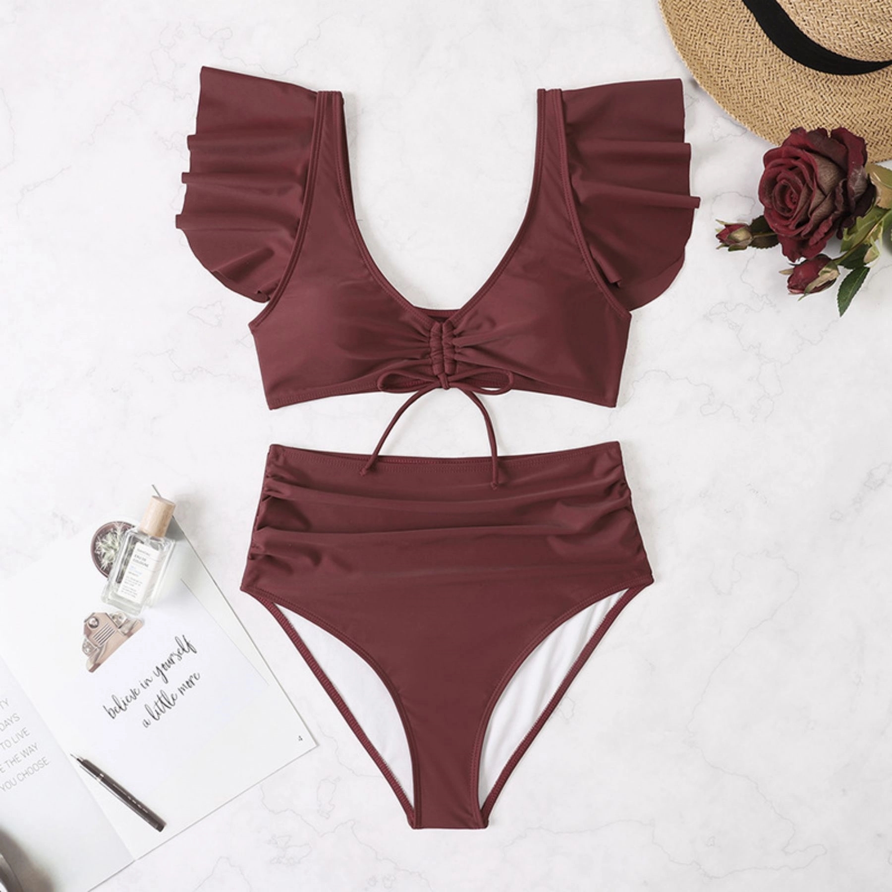 Women Bikini Set Push Up Waisted 2 Piece Swimsuits 4