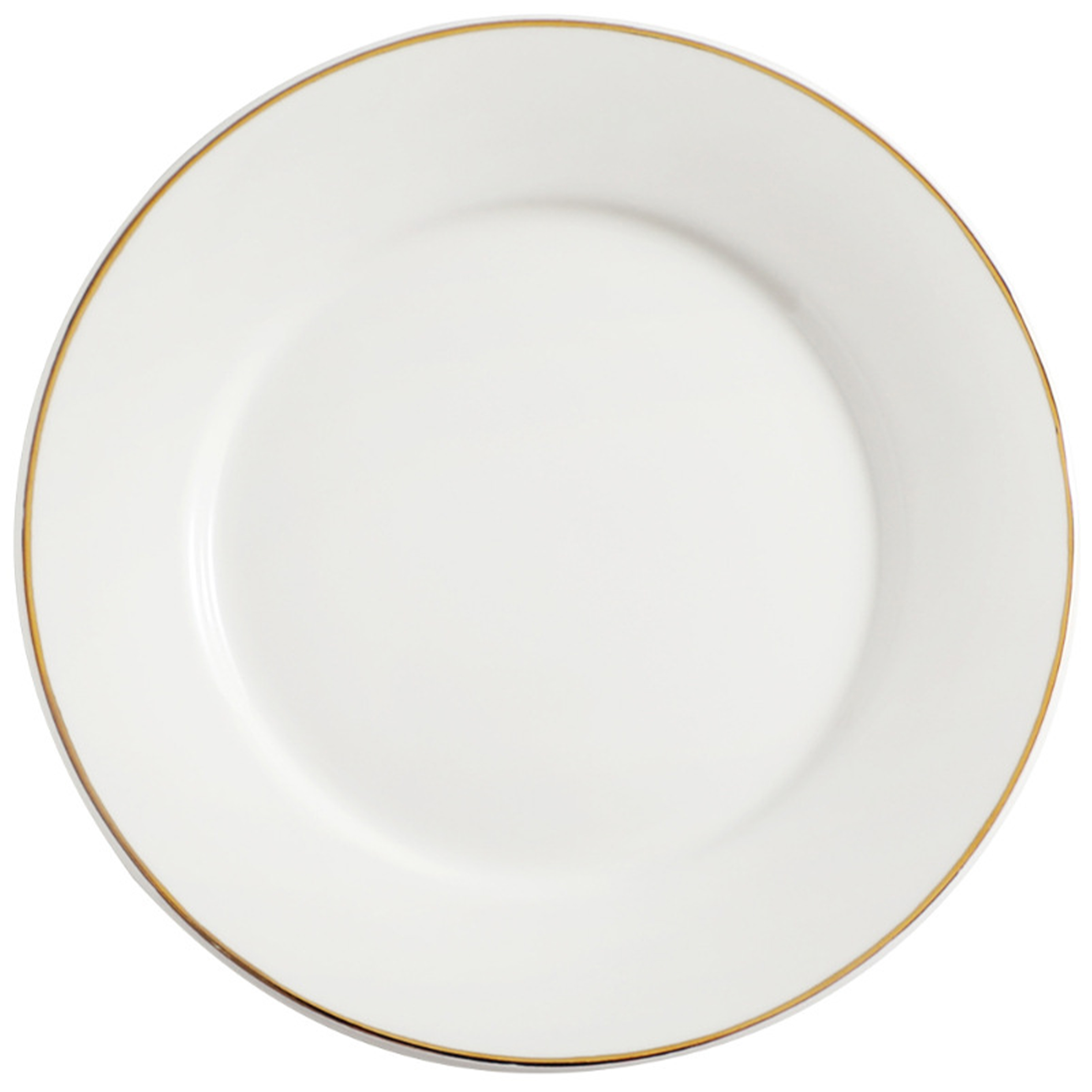 Ceramic Pure White Circular Western Dinner Plate 6