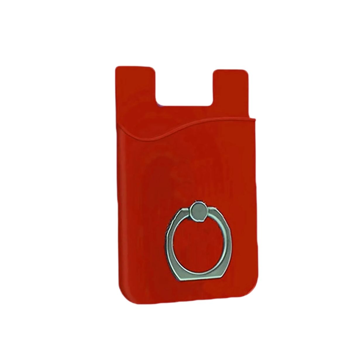Silicone Phone Wallet Adhesive with Metal Grip Ring 9