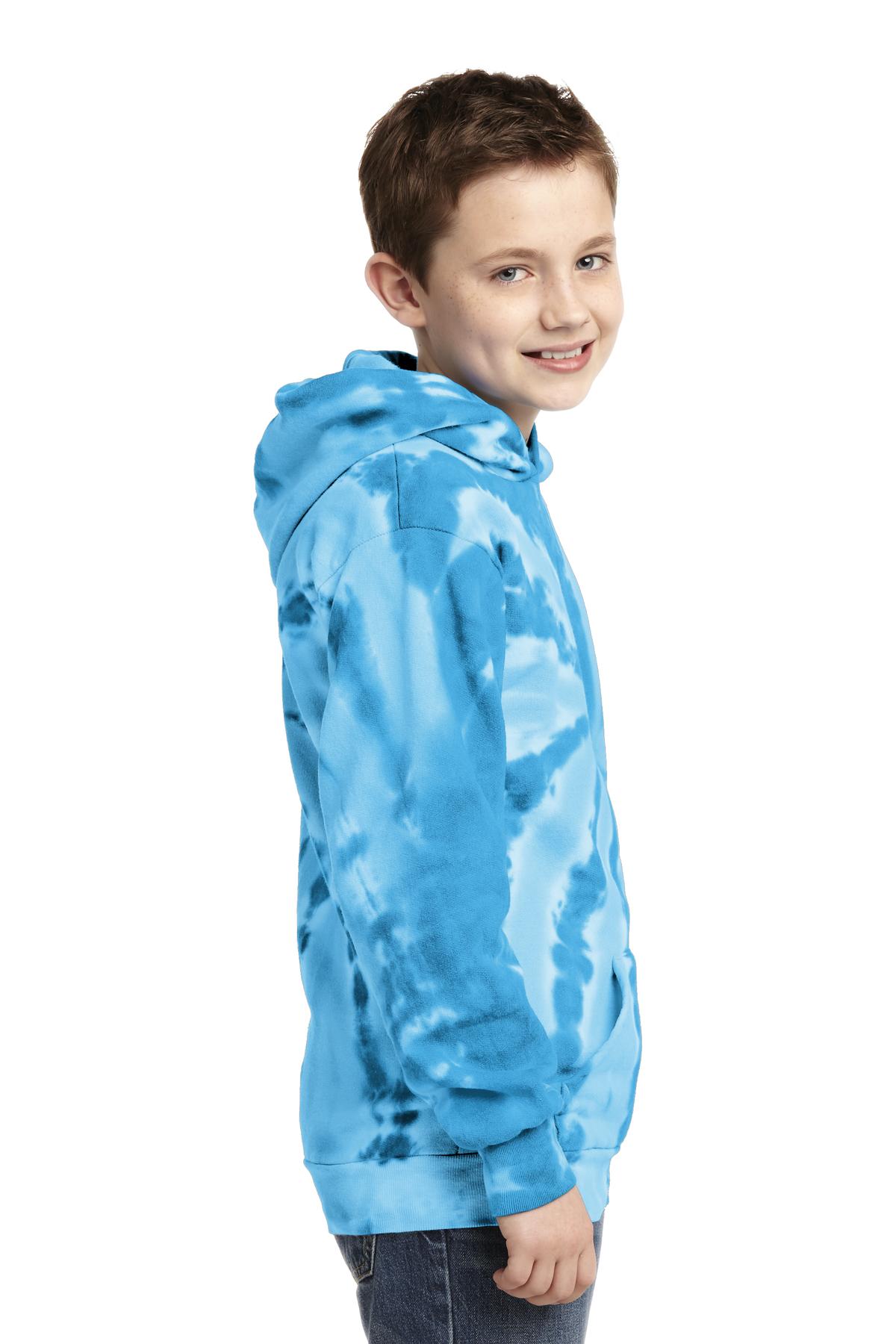 Port & Co Youth Tie-Dye Pullover Hooded Sweatshirt. PC146Y 66