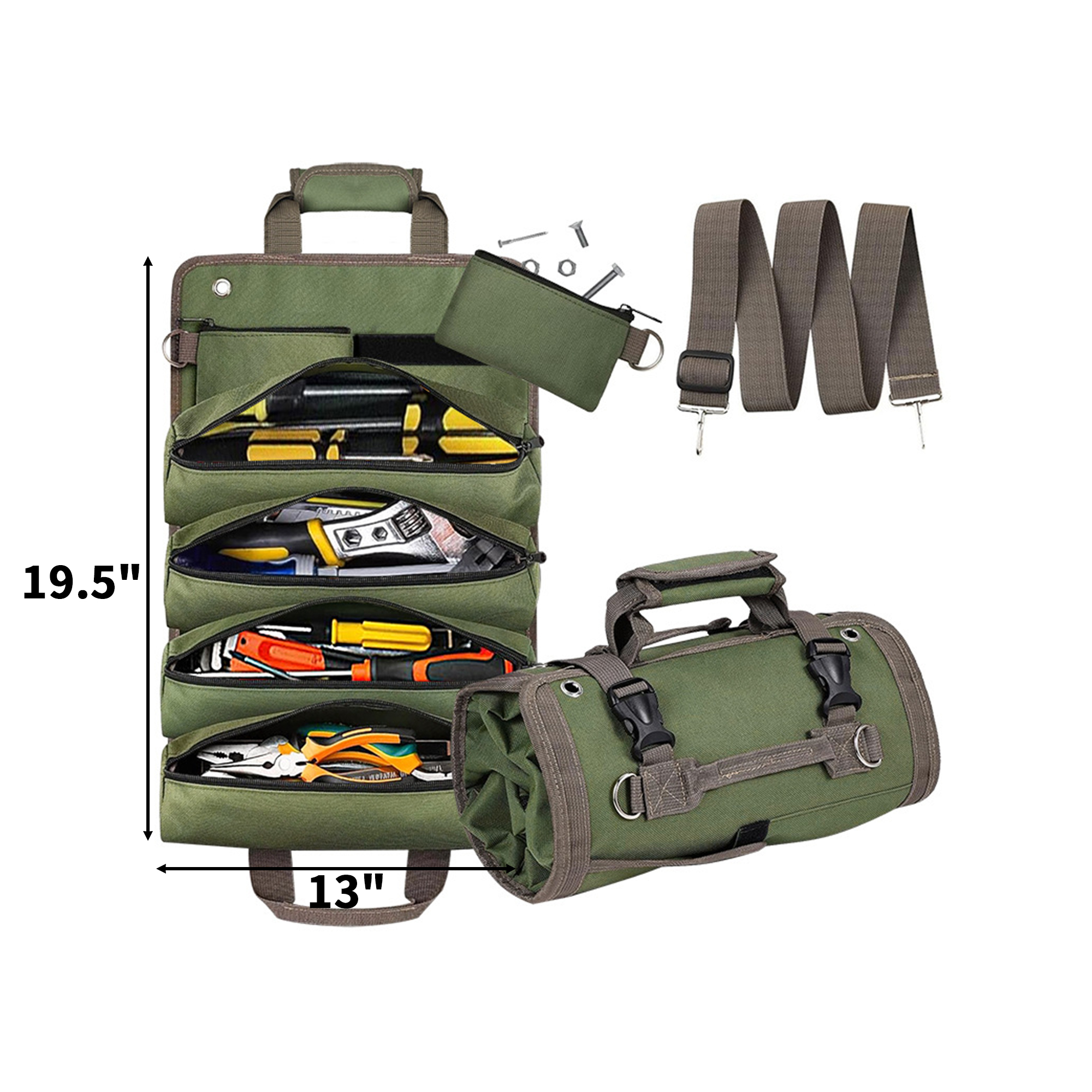 Waterproof Oxford Storage Tote With Roll Up Design 7