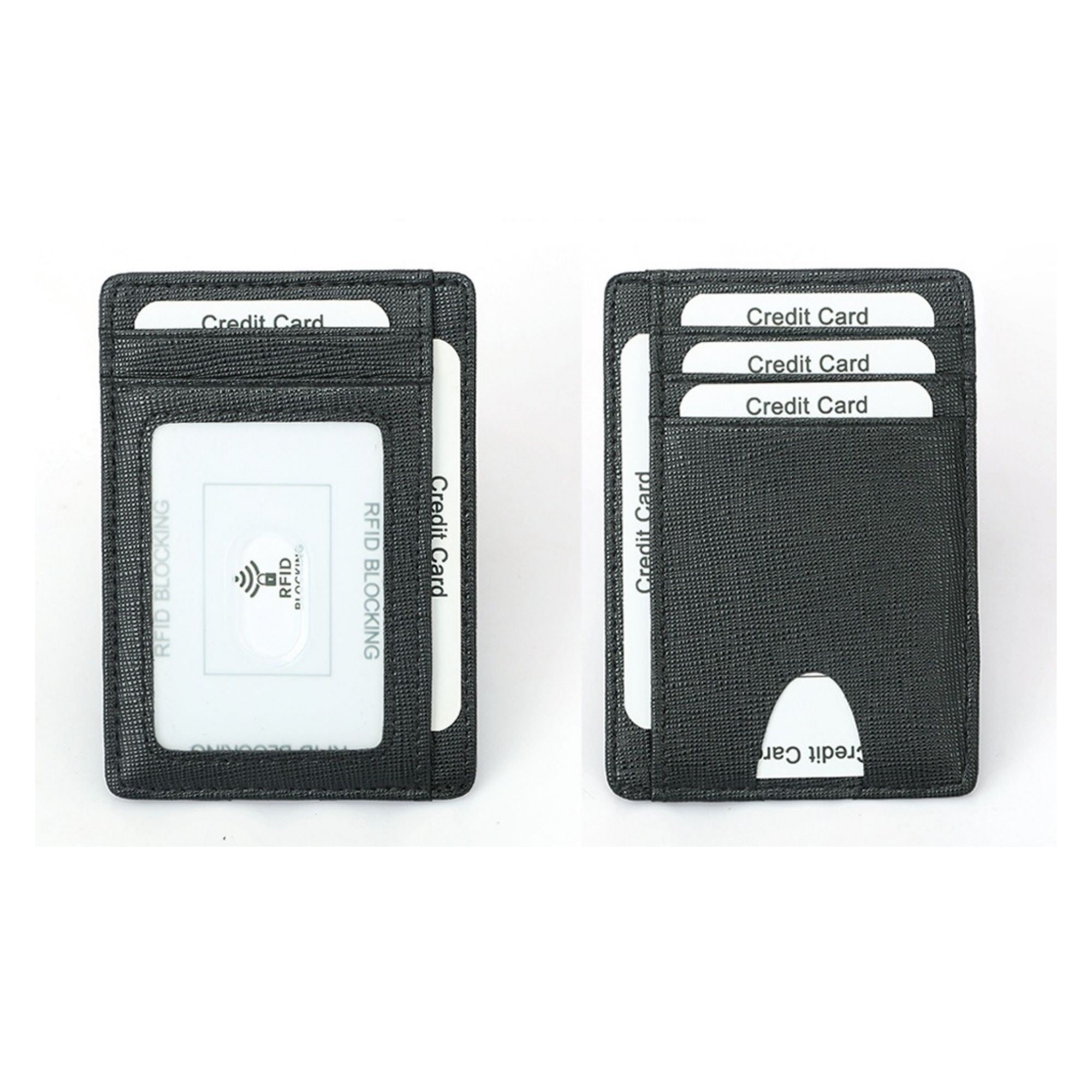 Small RFID Blocking Leather Card Holder 1