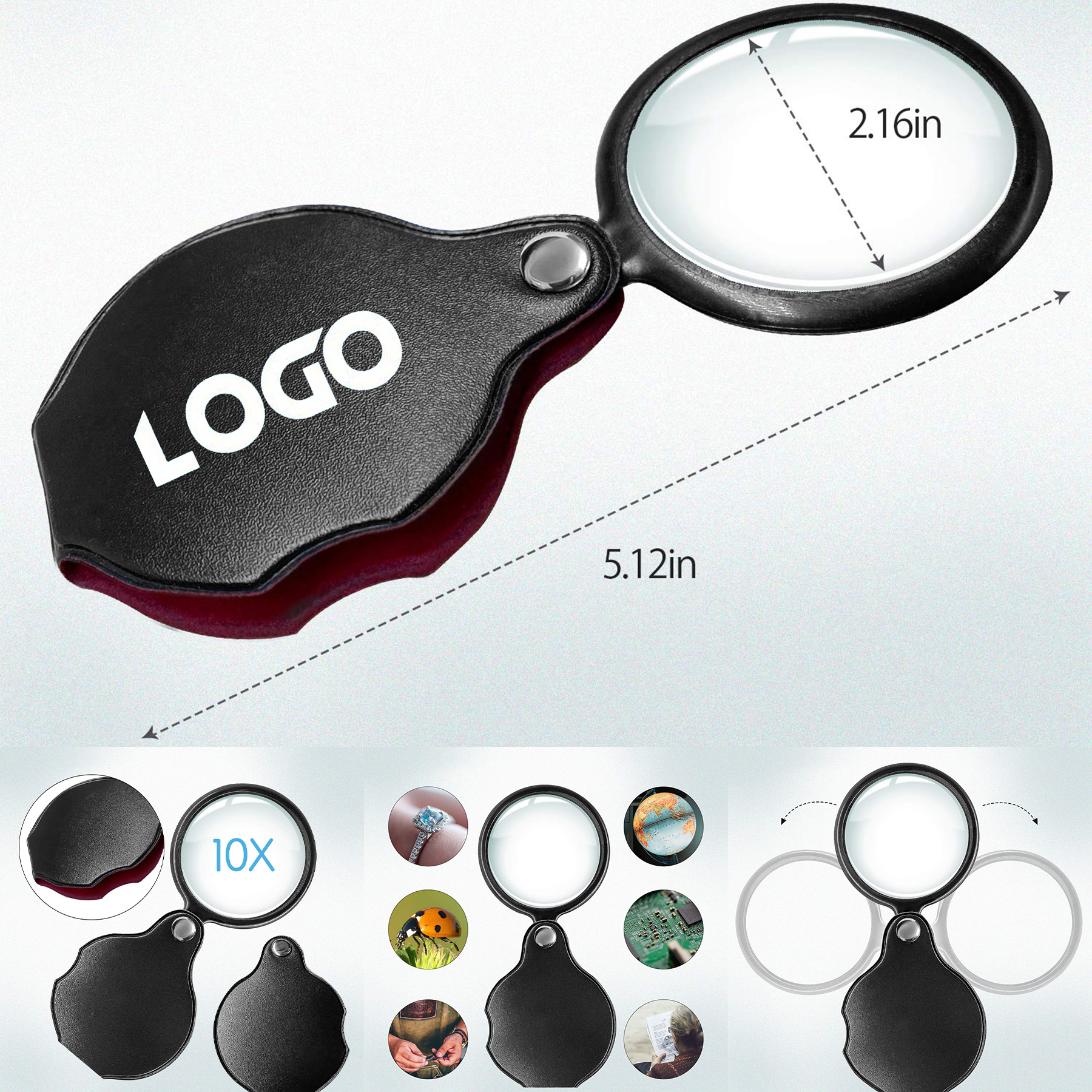 10x Small Pocket Magnify Glass 1