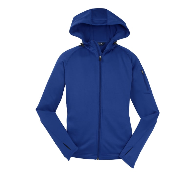 Sport-Tek Women's Tech Fleece Full-Zip Hooded Jacket. 5