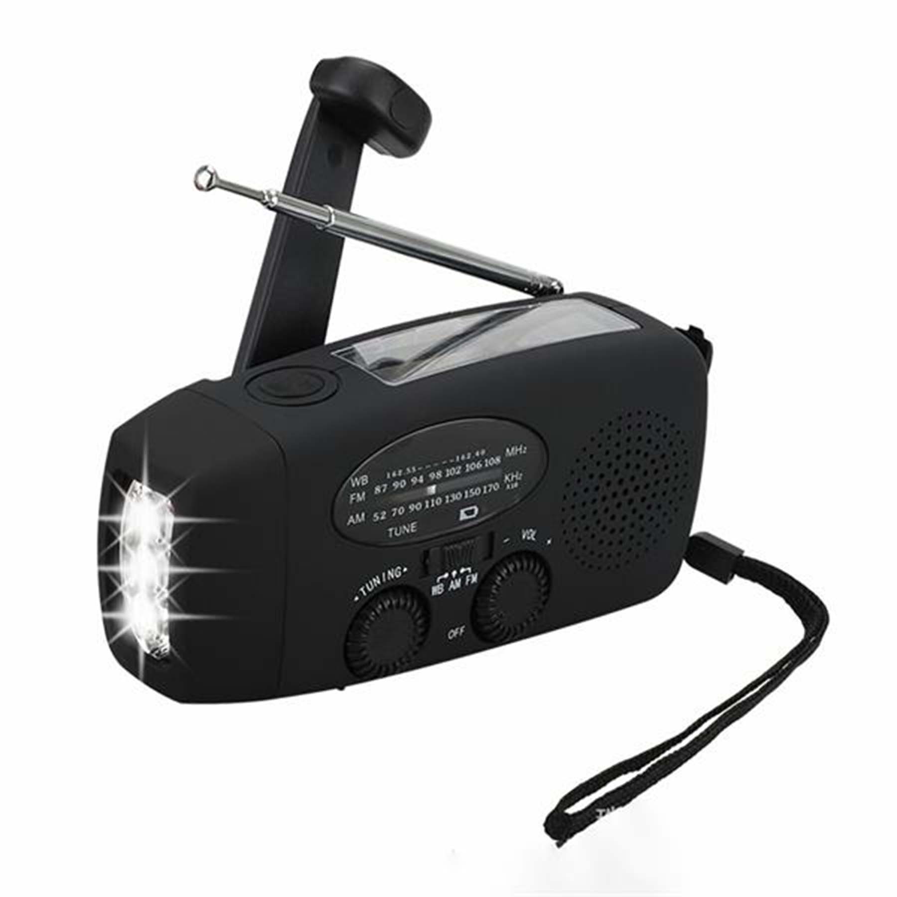 2000Mah Solar Hand Crank Weather Emergency Radio 1
