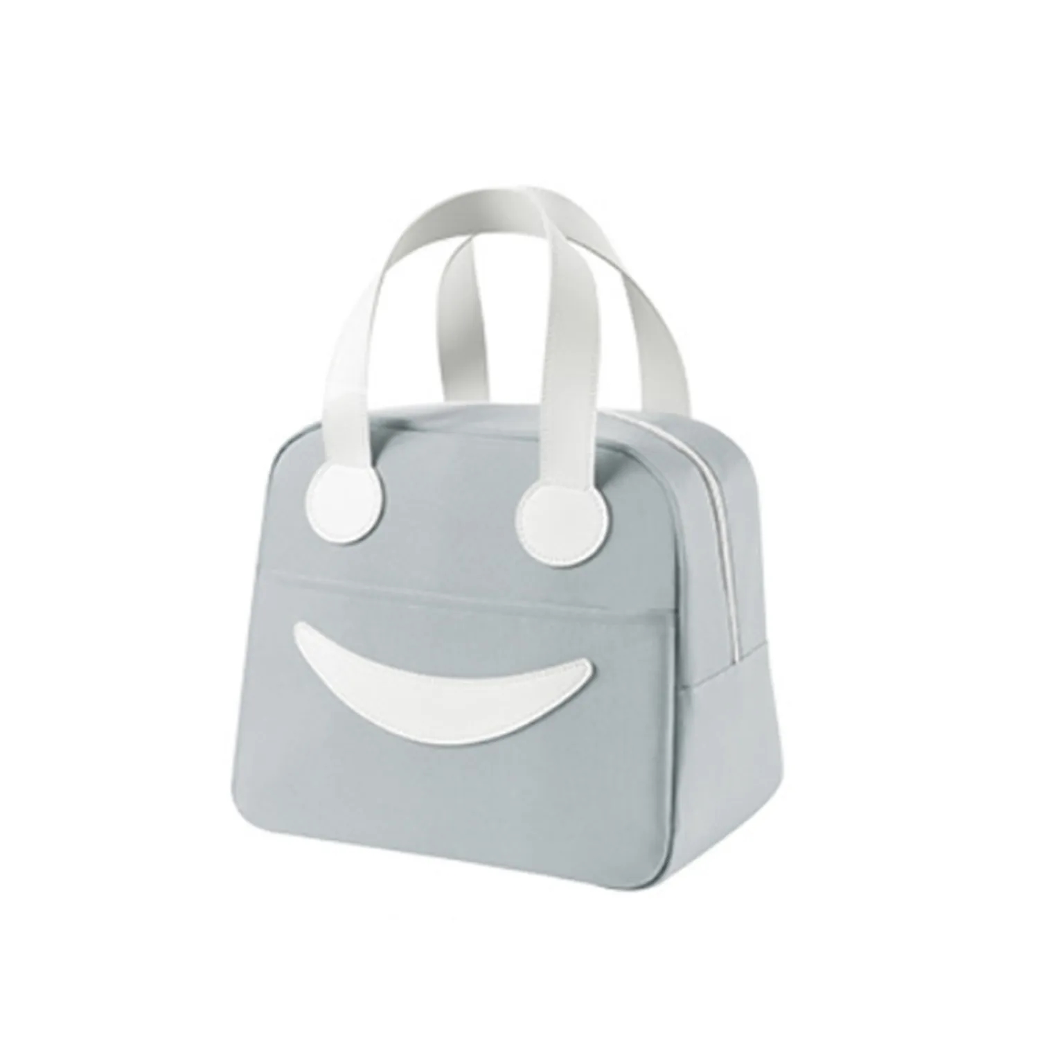 Smile Face Insulated Lunch Bento Box Shopping Bag 6