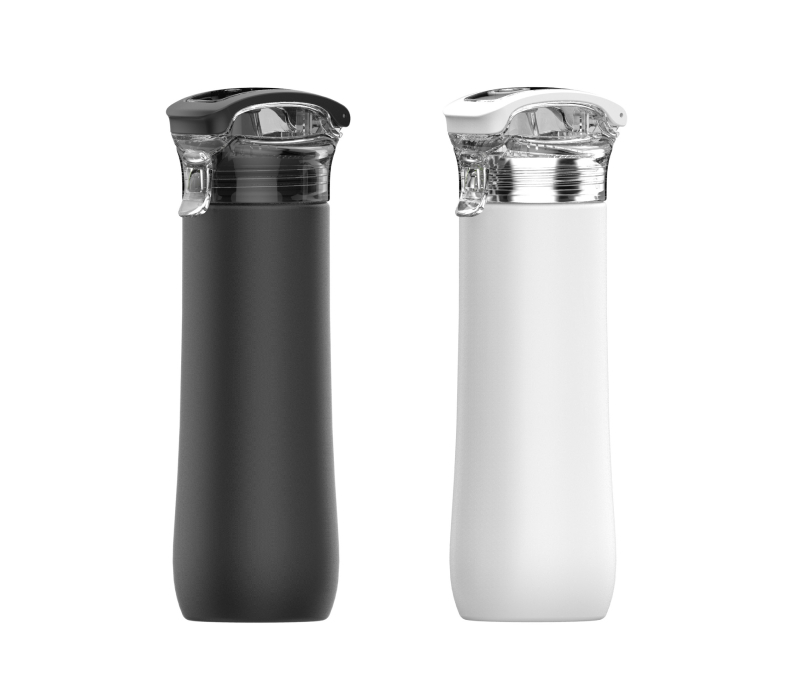 Double Wall Snap Lid Stainless Steel Water Bottle, 23 oz., custom water bottle with logo imprint 6