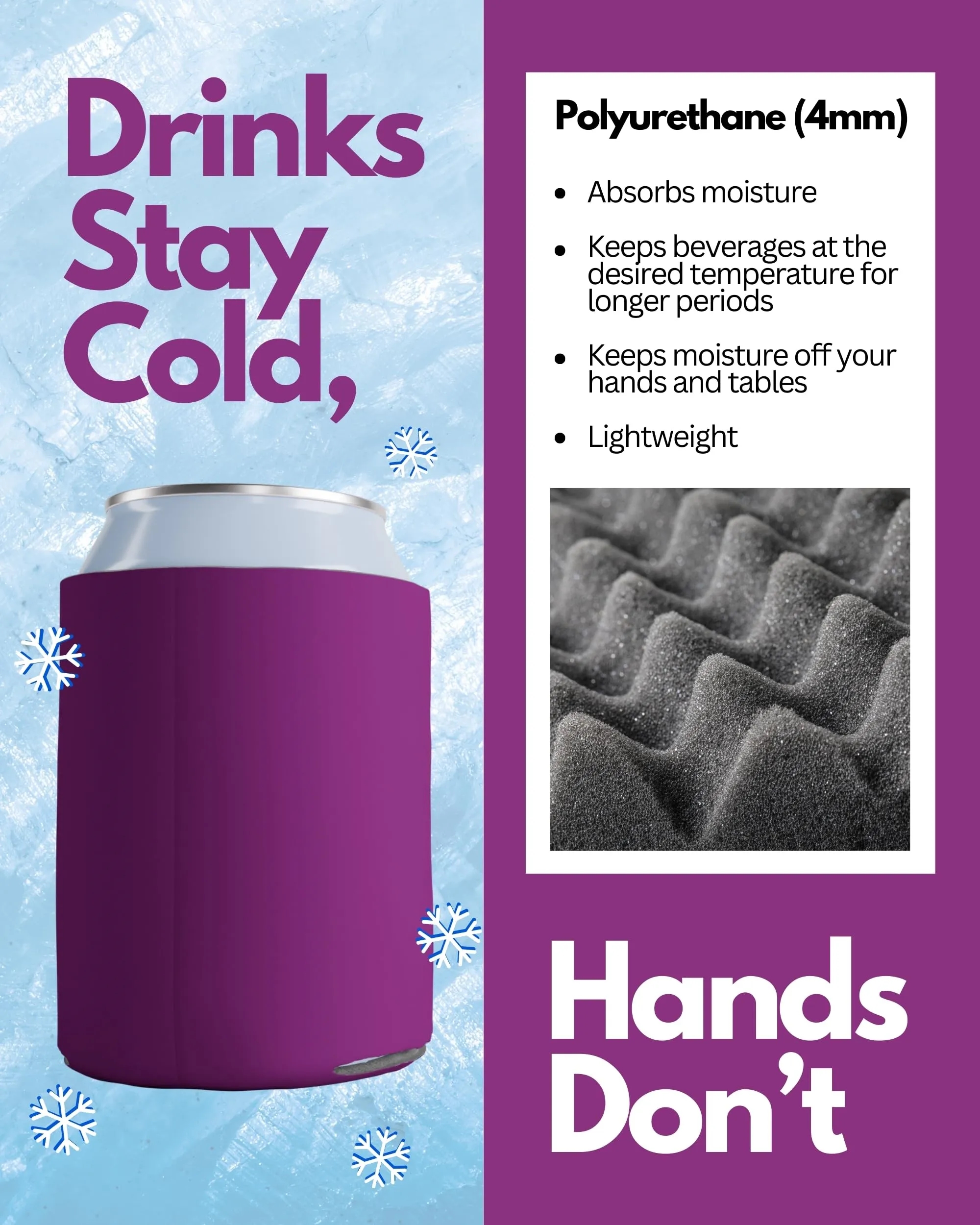 FULL COLOR Imprint Soft Insulated Beer Can Sleeves 2