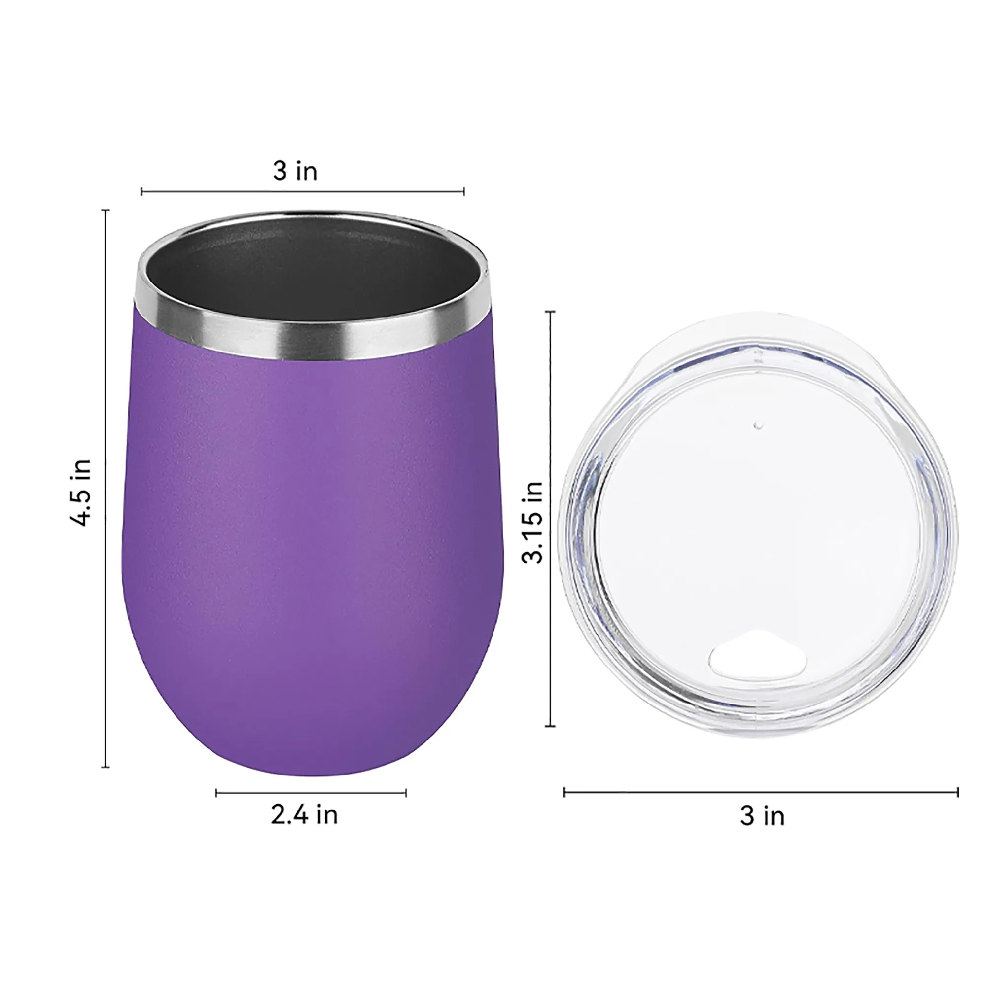 12oz Stainless Steel Coffee Mug With Handle 3