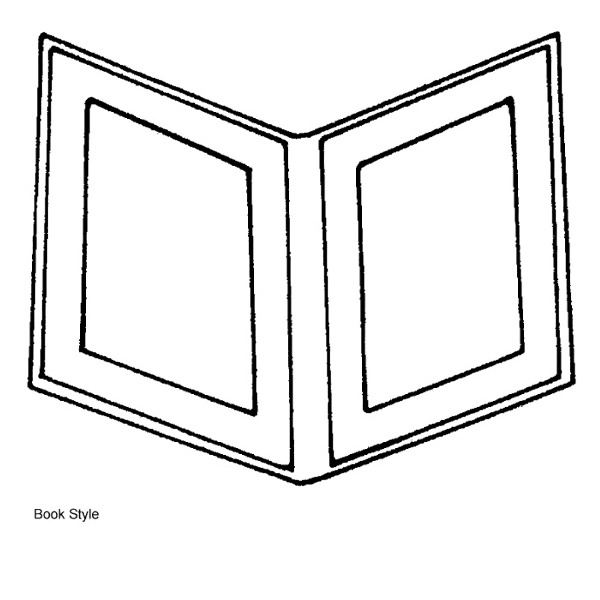 5" x 7" Landscape or Bookstyle Double Photo Frames 3