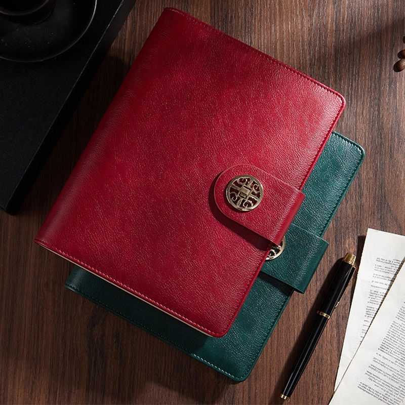 PU Leather A5 Business Travel Journal Binder Notebook 13