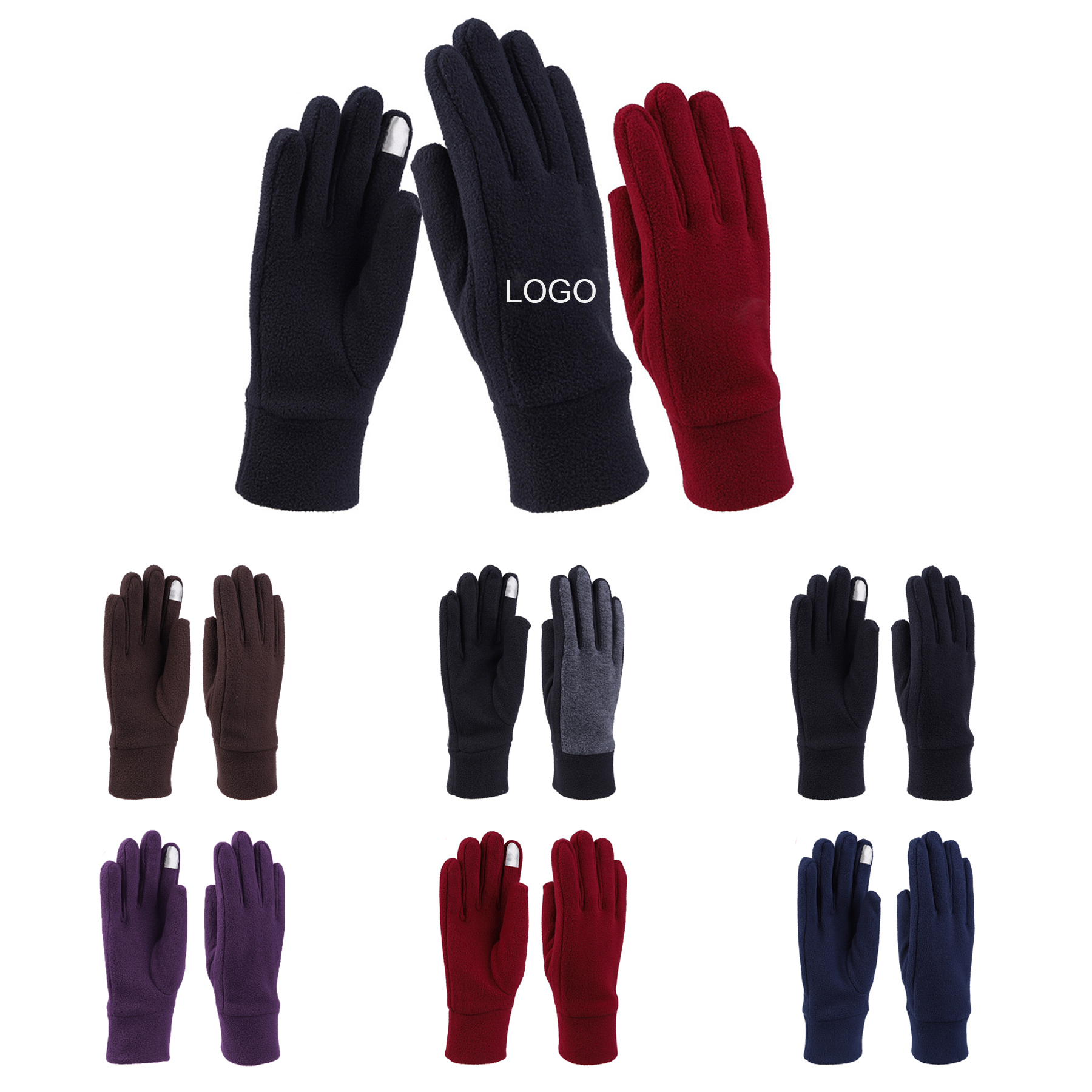 Polar Fleece Warm Gloves 2