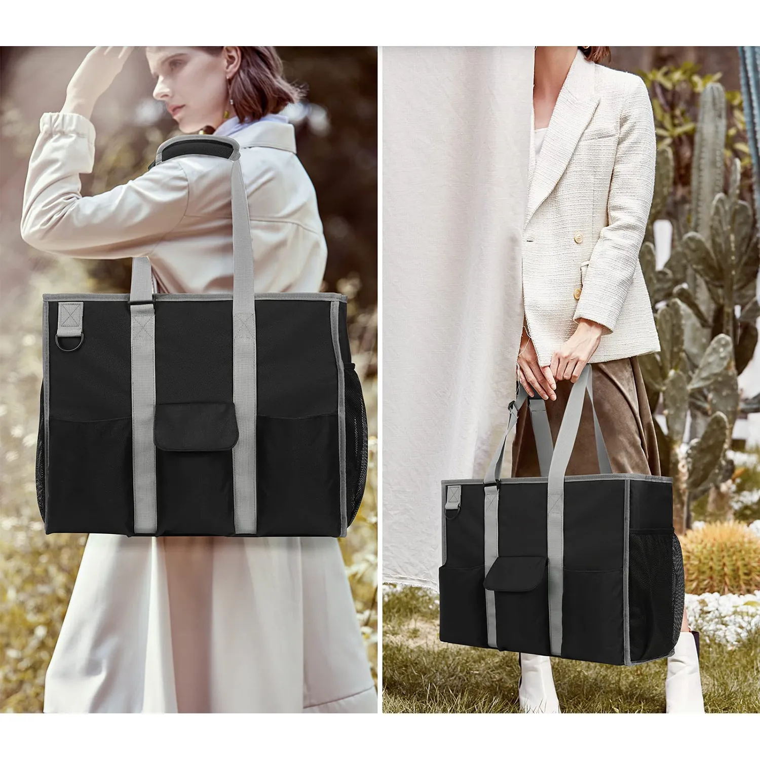 Large Utility Tote Bag For Work, custom tote bag with logo imprint 3