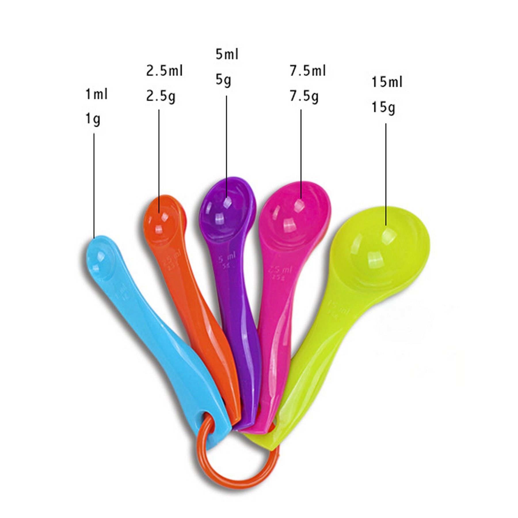 Plastic Measuring Spoons Set 4