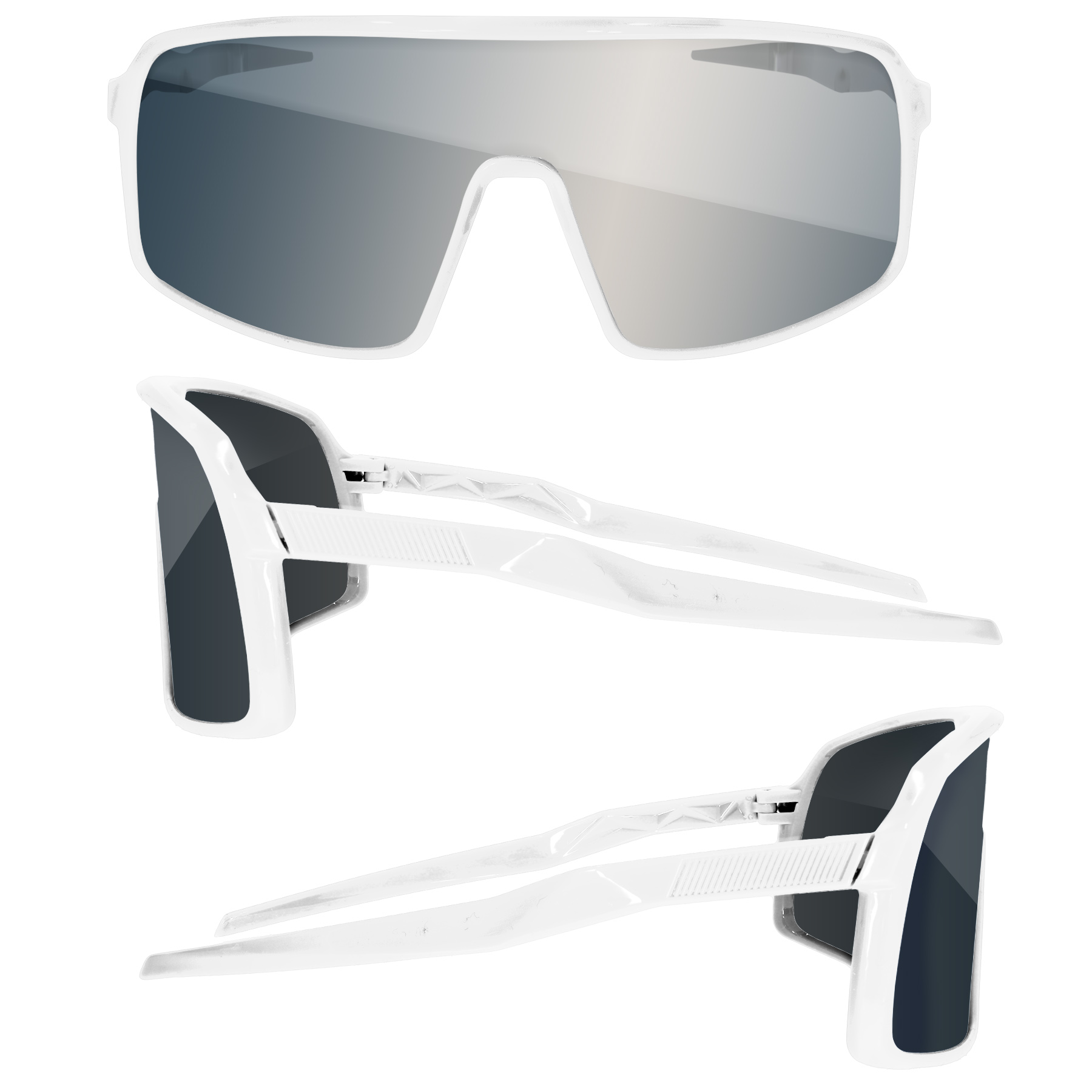 Sport Viper Mirror Sunglasses w/ 1 Color Lens Imprint 22