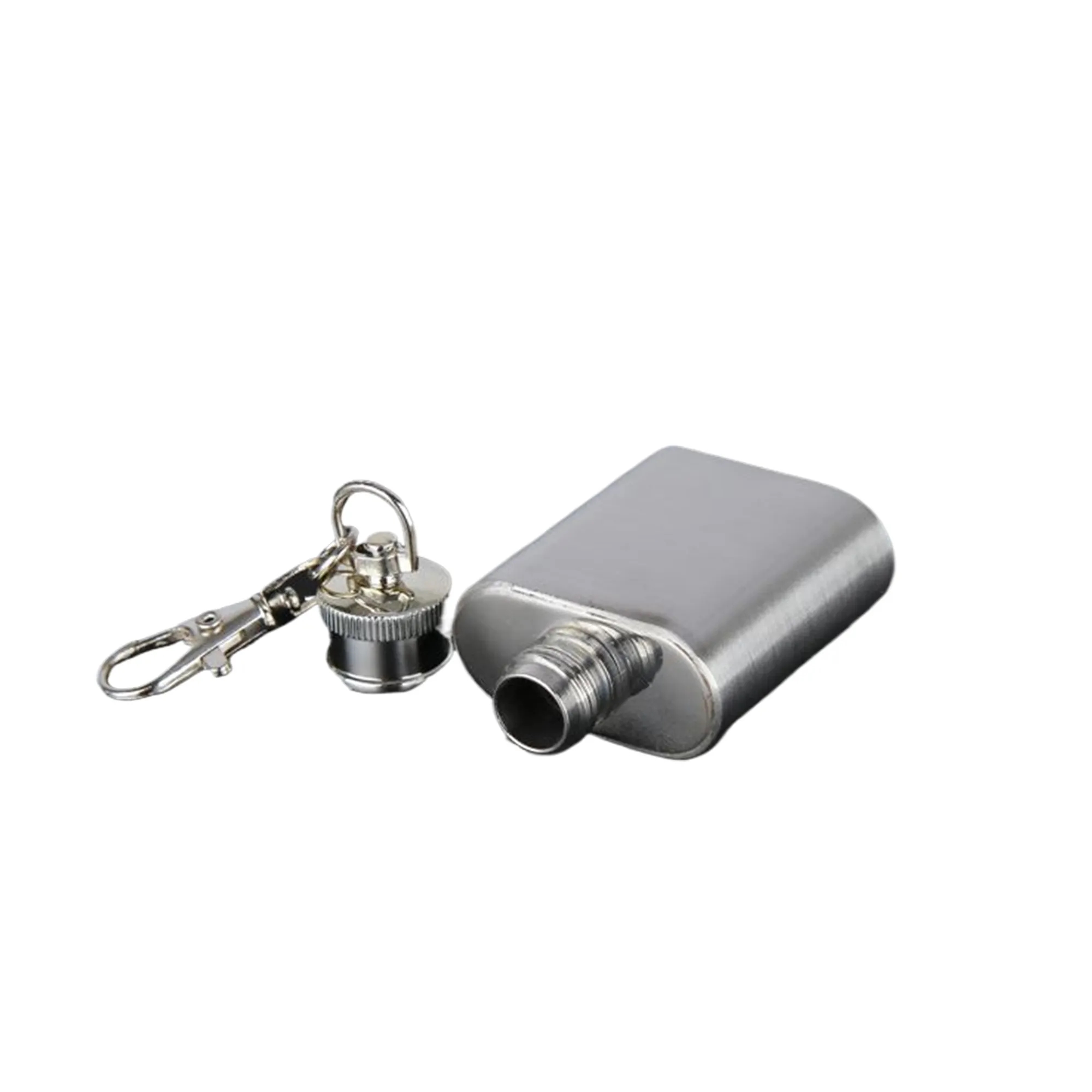 Stainless Steel 1oz Portable Flask Keychain 1