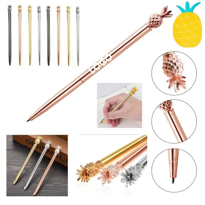 Pineapple Shaped Metal Ballpoint Pens 4