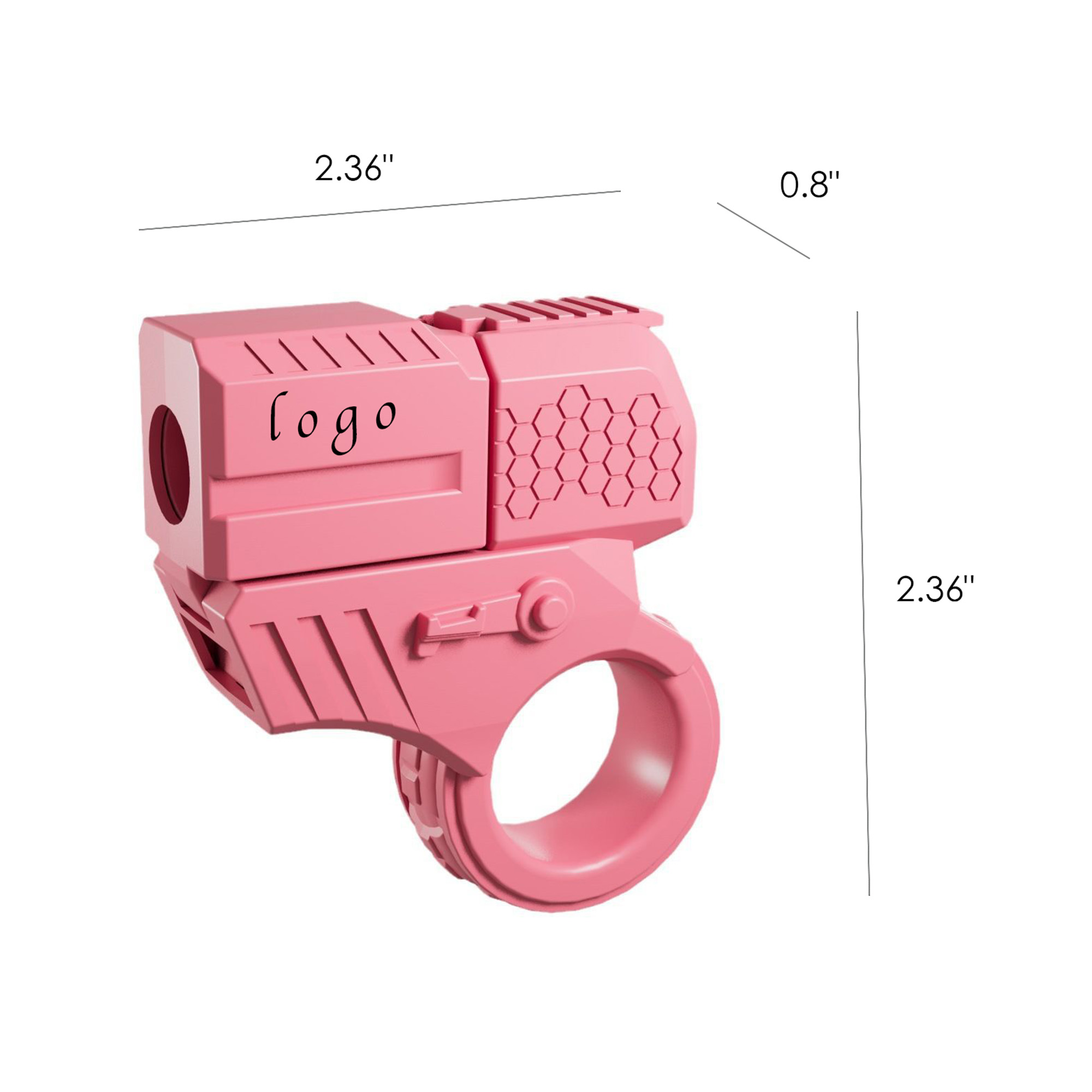 MOQ100 Mini Stress-Relief Finger Ring Toy Gun 5