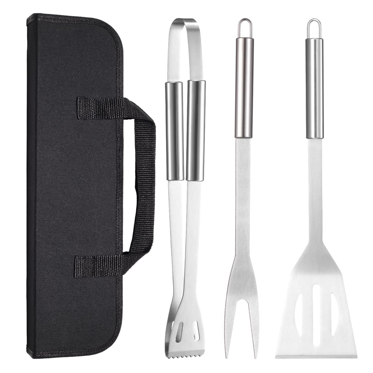 3 Piece Stainless Steel BBQ Tool Set with Carry Case 3