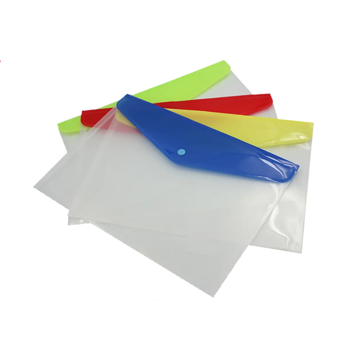 A4 Size PP Pouch Plastic Document File Clear Folder 2