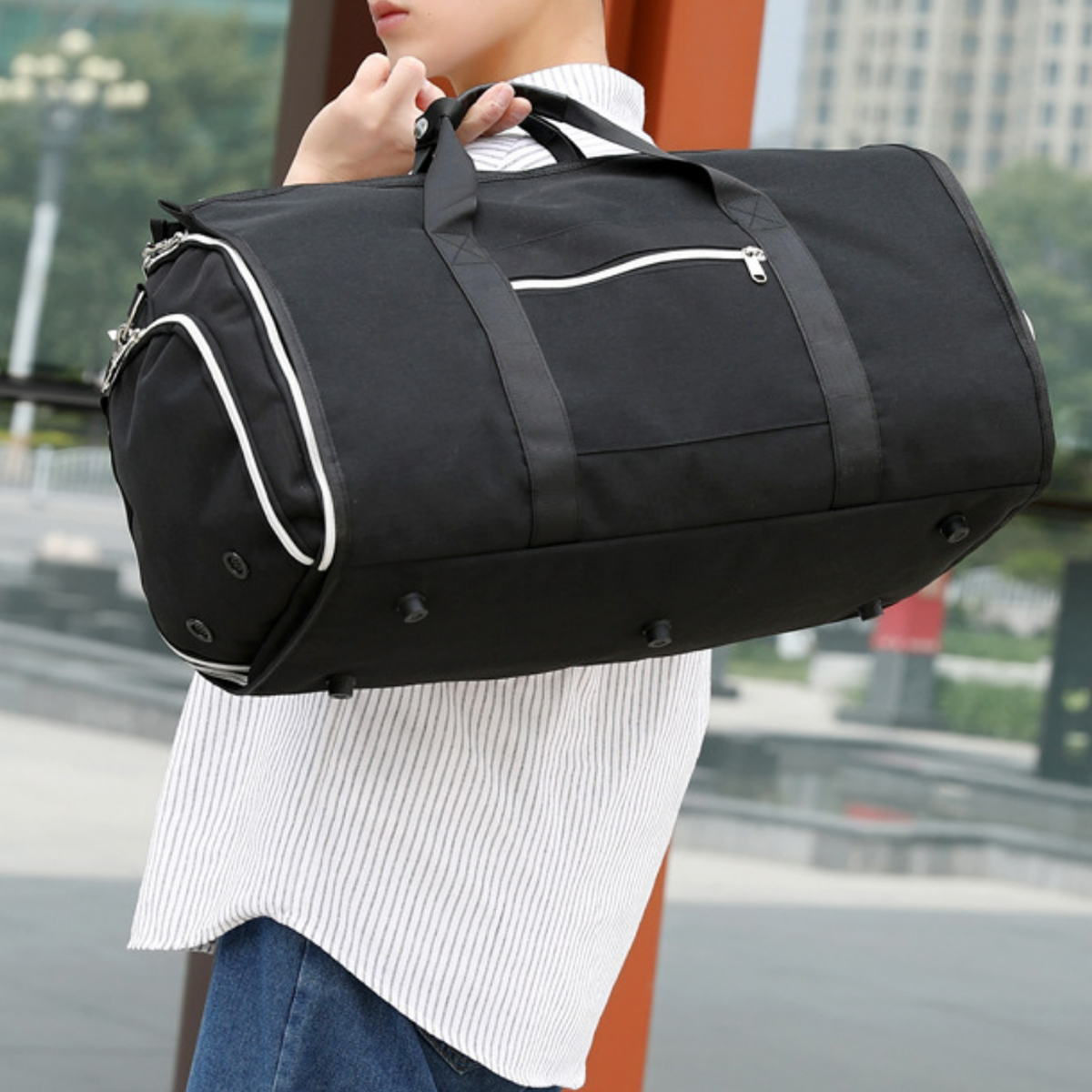 35LTravel Business Gym Duffel Bag with Carry Handles 1