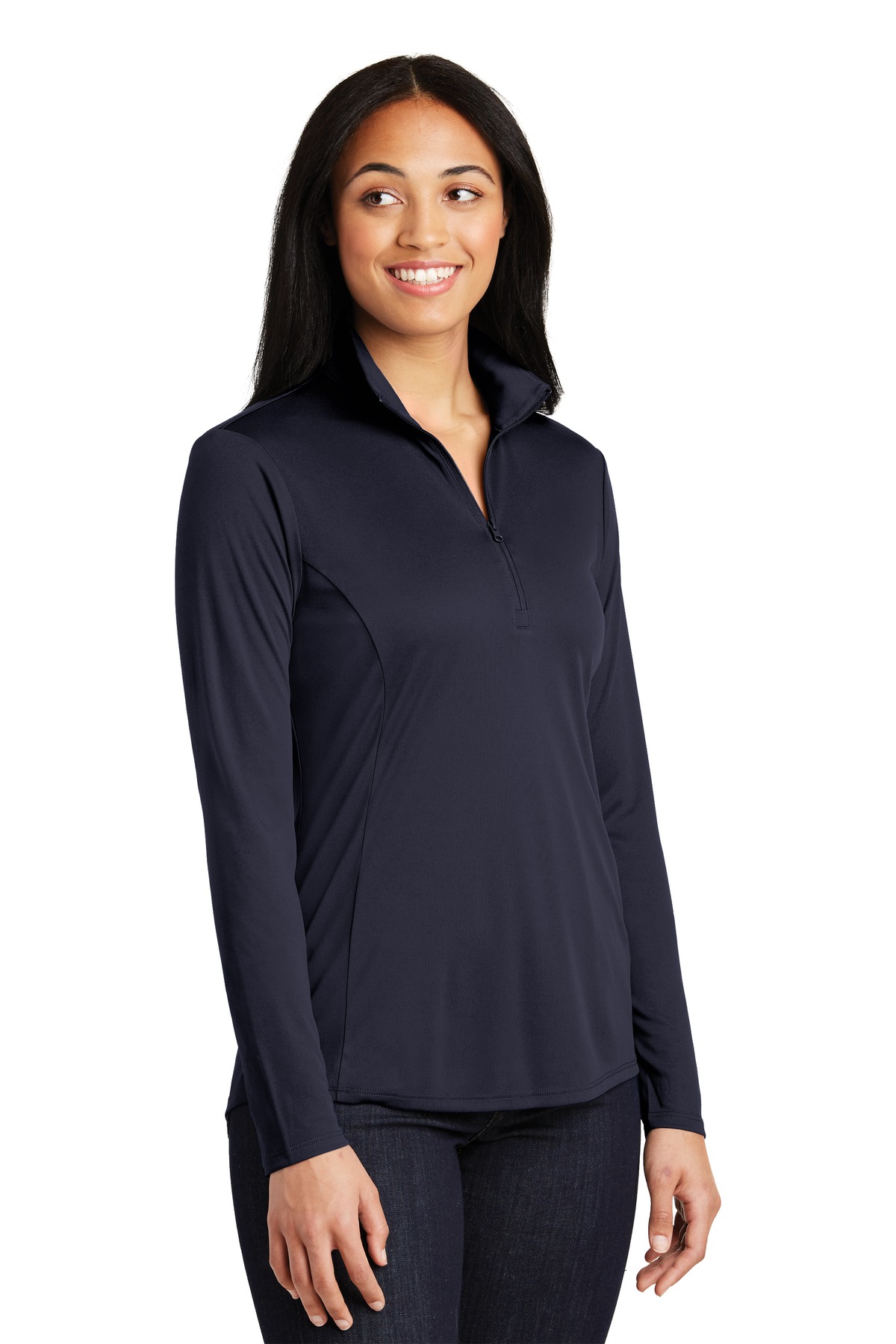 Sport-Tek Women's PosiCharge Competitor 1/4-Zip Pullover. LST357, custom hoodie or sweatshirt with logo imprint 53