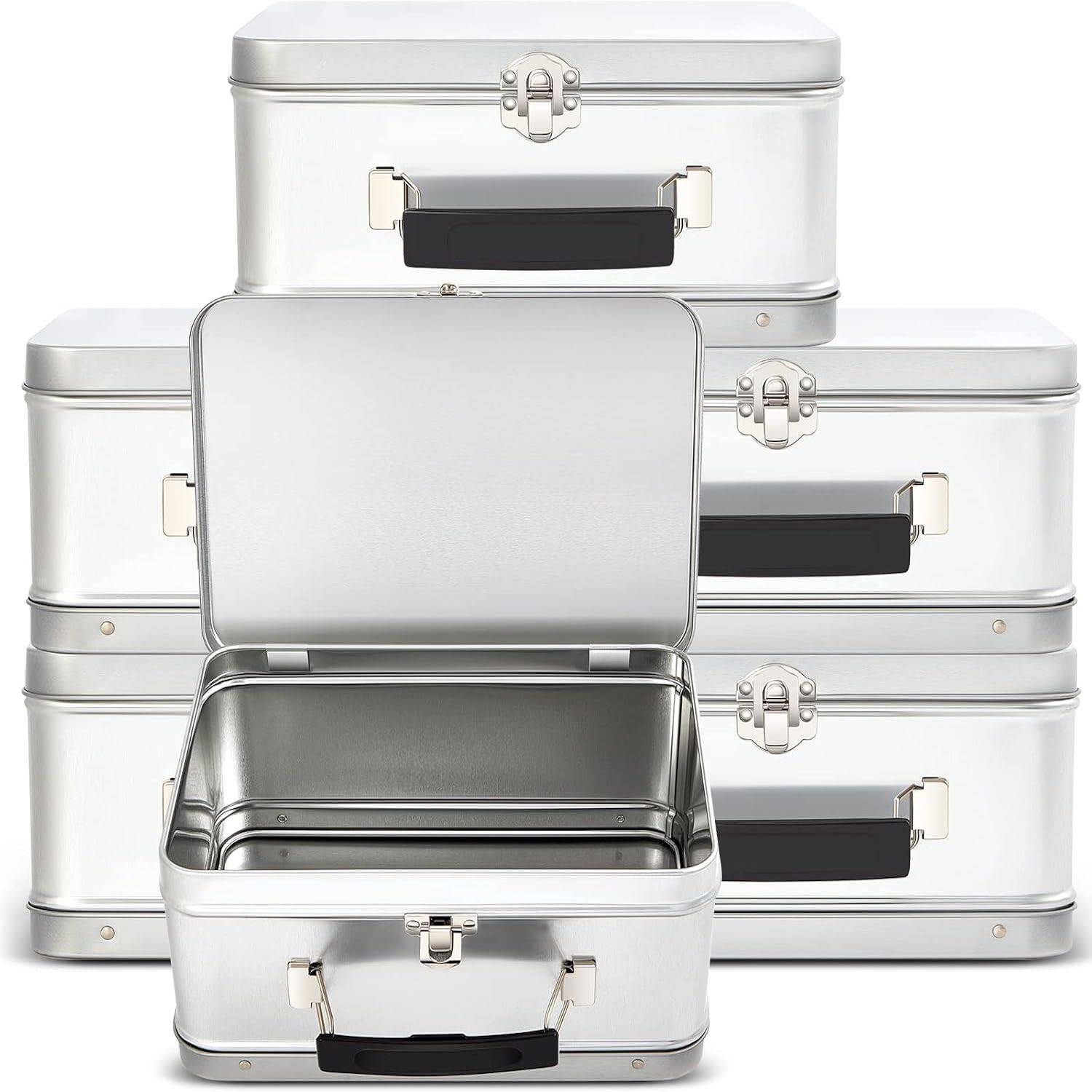 Tinplate Lunch Box W/ Handle 4