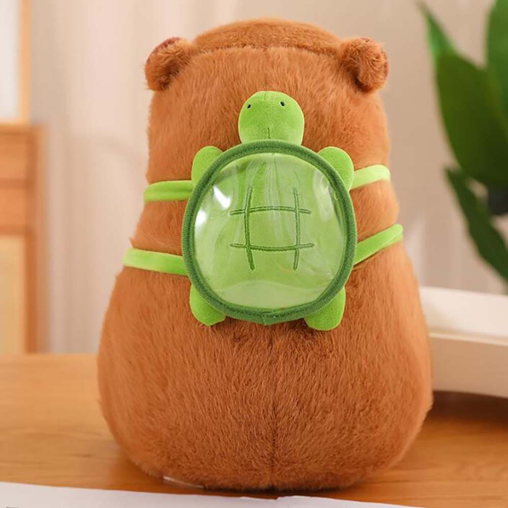 Capybara Plush Toy with Turtle Bag 4