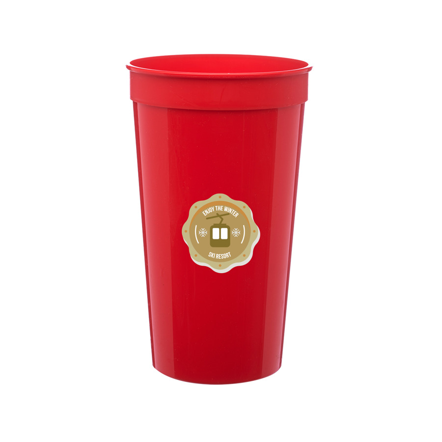 Plastic Stadium Cups 32 oz. 7