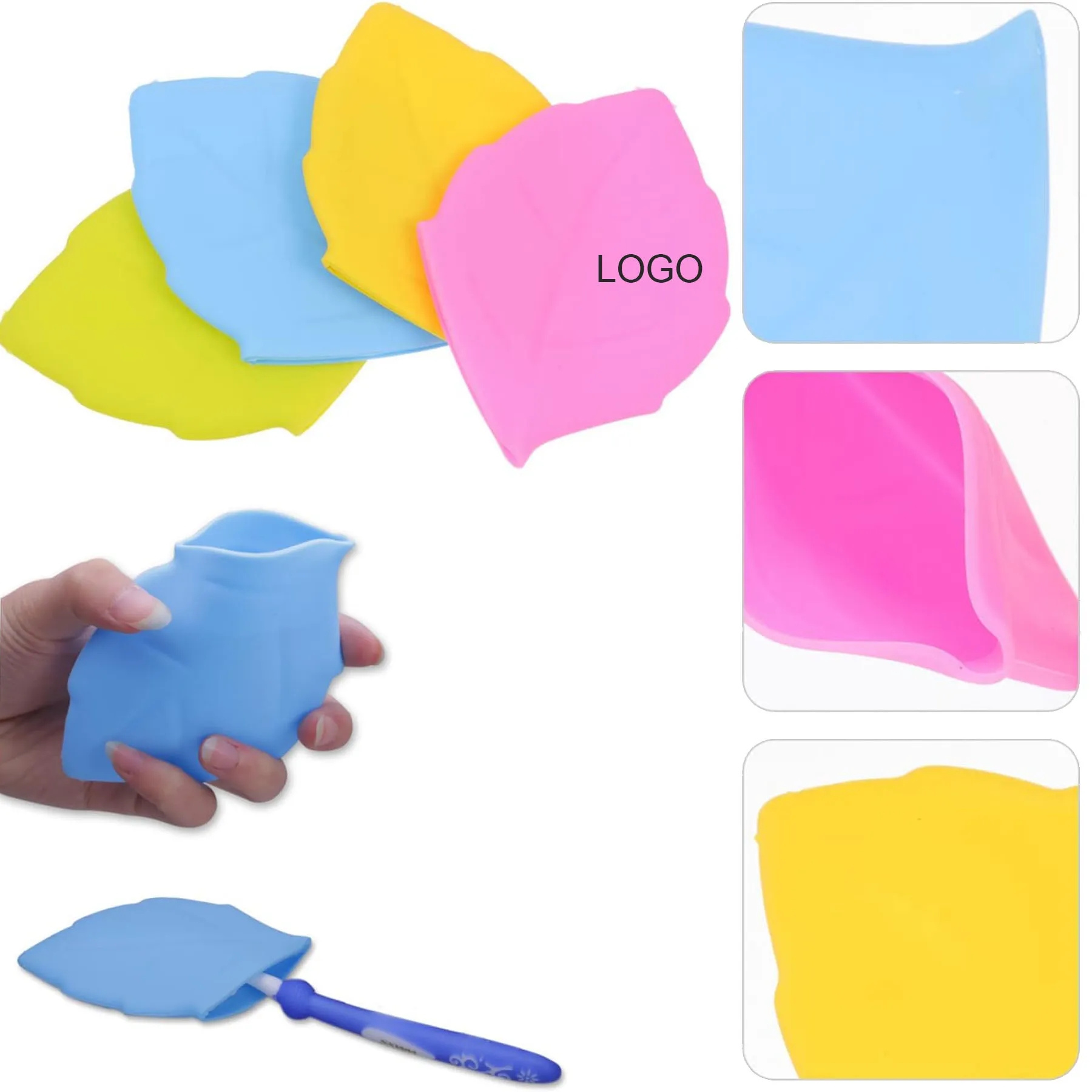 Portable Silicone Leaf-shaped Drinking Cup 3