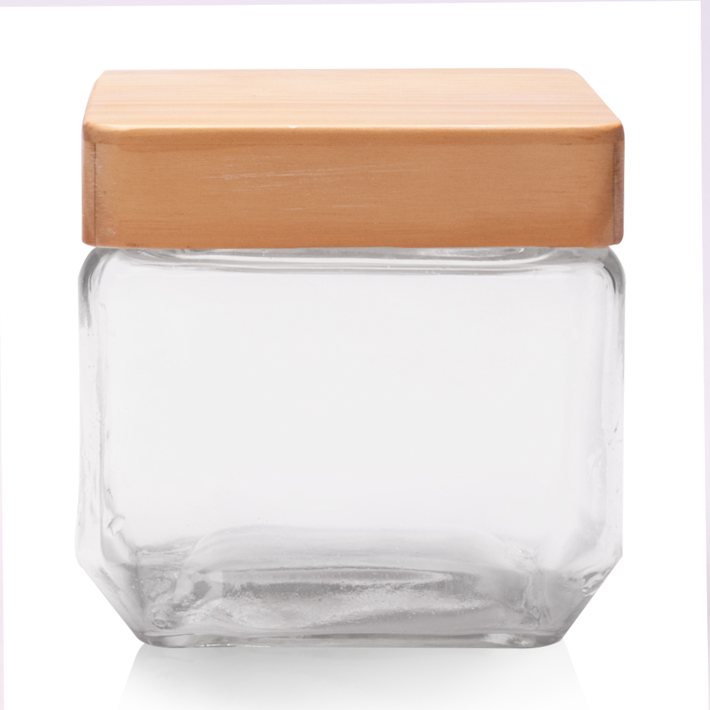 27 oz. Glass Candy Jars with Wooden Lid 11