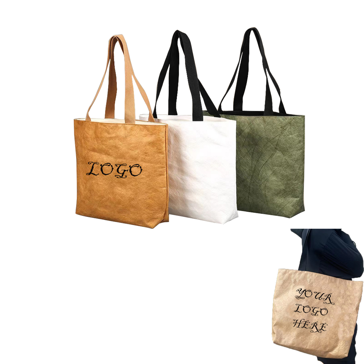 Reusable Dupont Paper Tote Bag 1