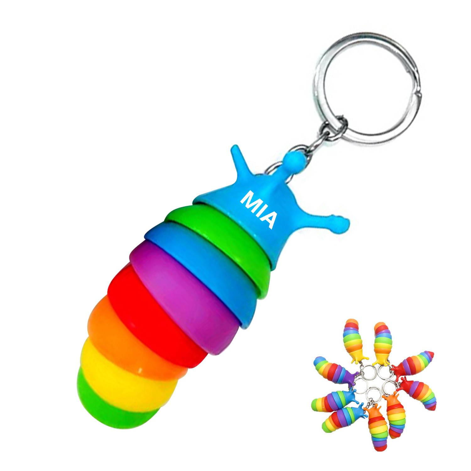 Mini Fidget Slug Keychain 1