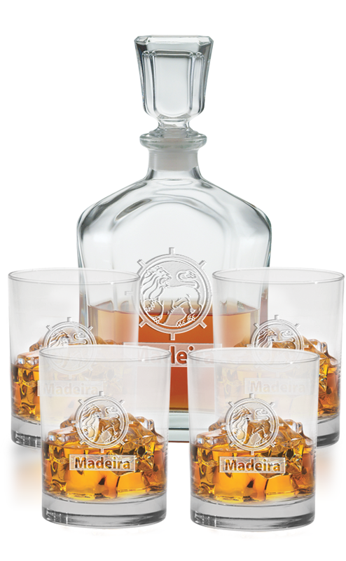 5 pc. Decanter Set - Deep Etched 2