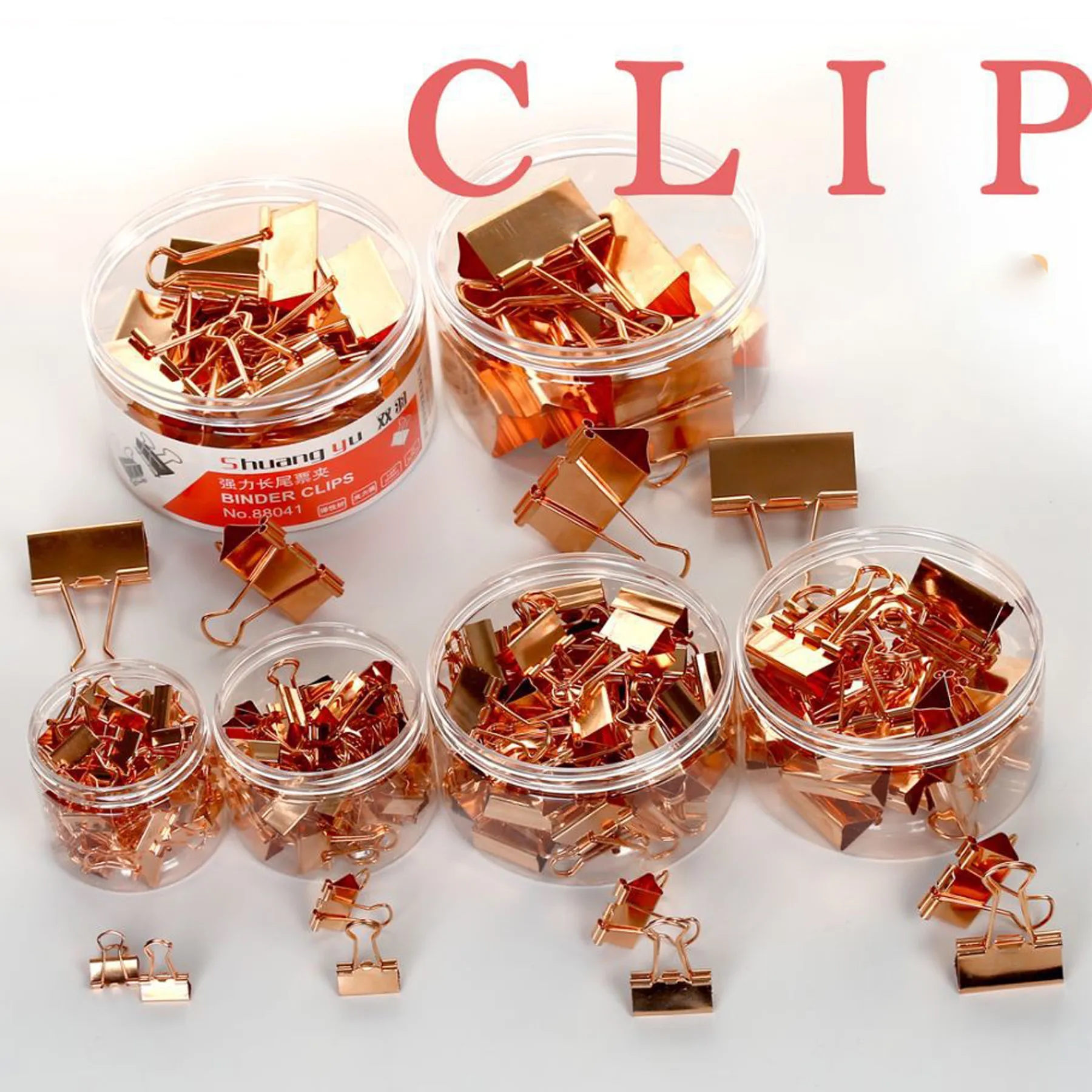 12 pcs Rose Gold Clip ( 51 mm) 5