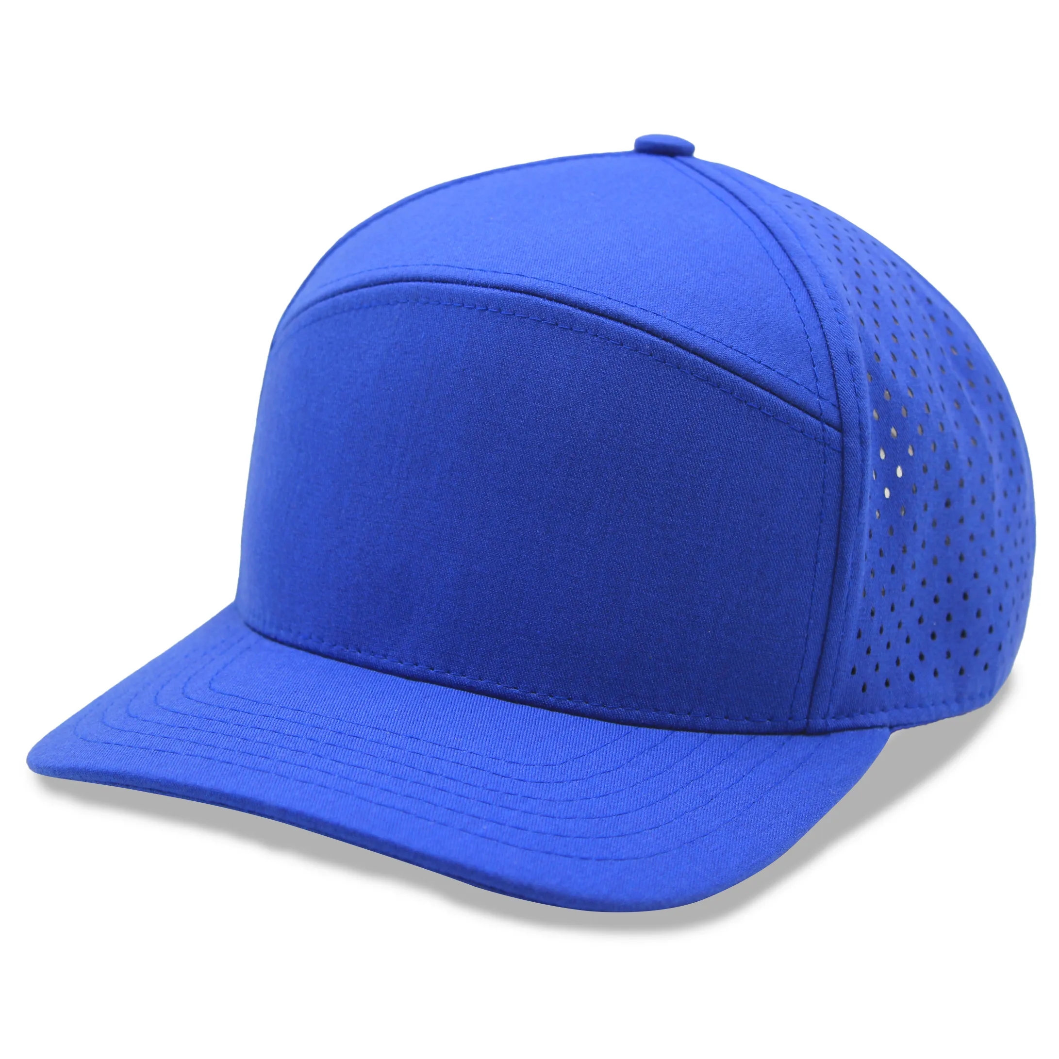 Sport trucker cap w/ laser cut mesh back