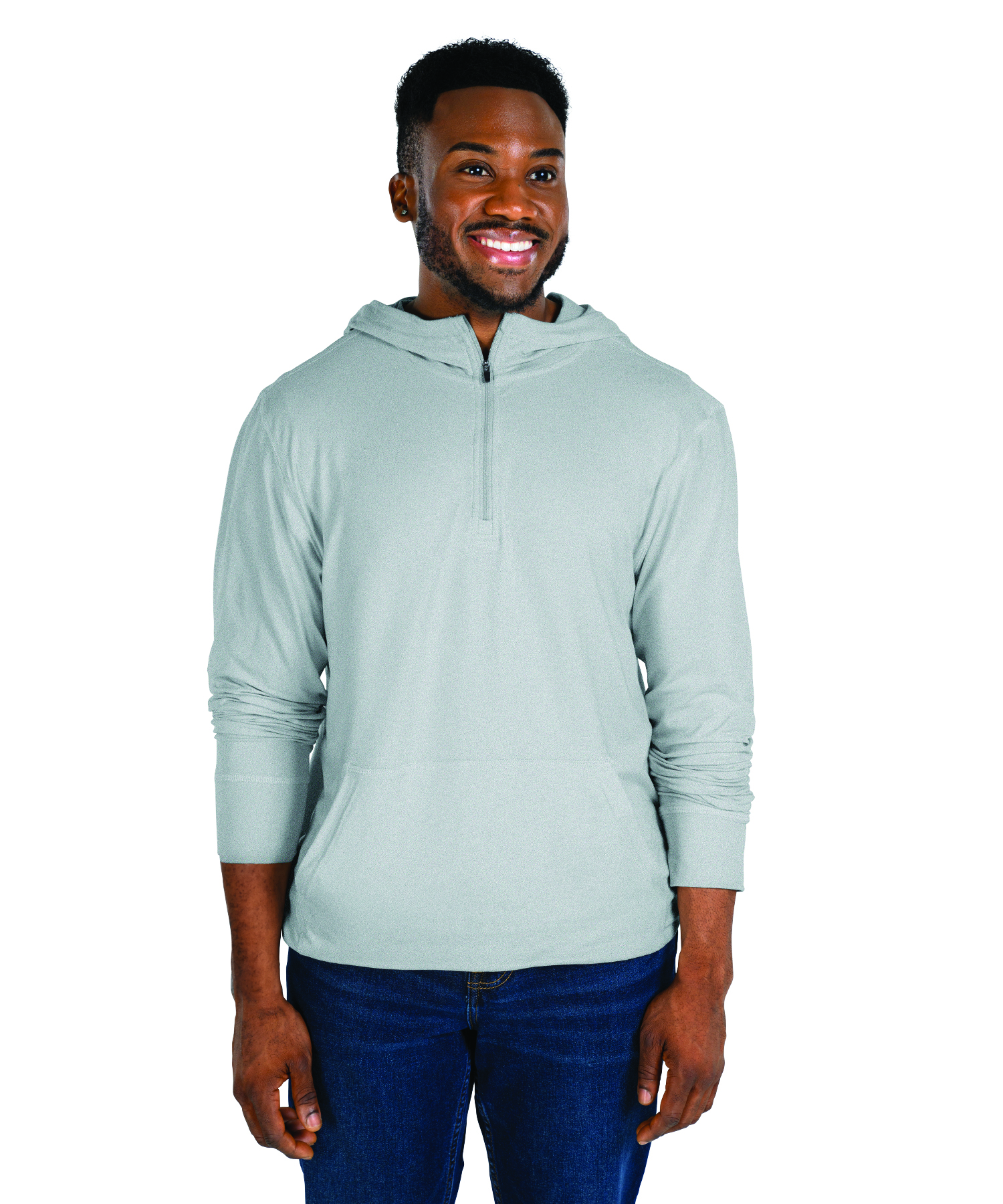 Men's Pulse Performance Quarter Zip Hoodie, custom hoodie or sweatshirt with logo imprint 56