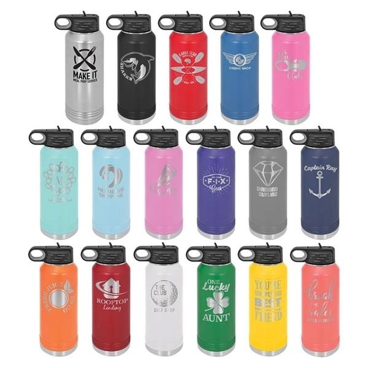 32oz Custom Stainless Steel Insulated Water Bottle, custom water bottle with logo imprint 3