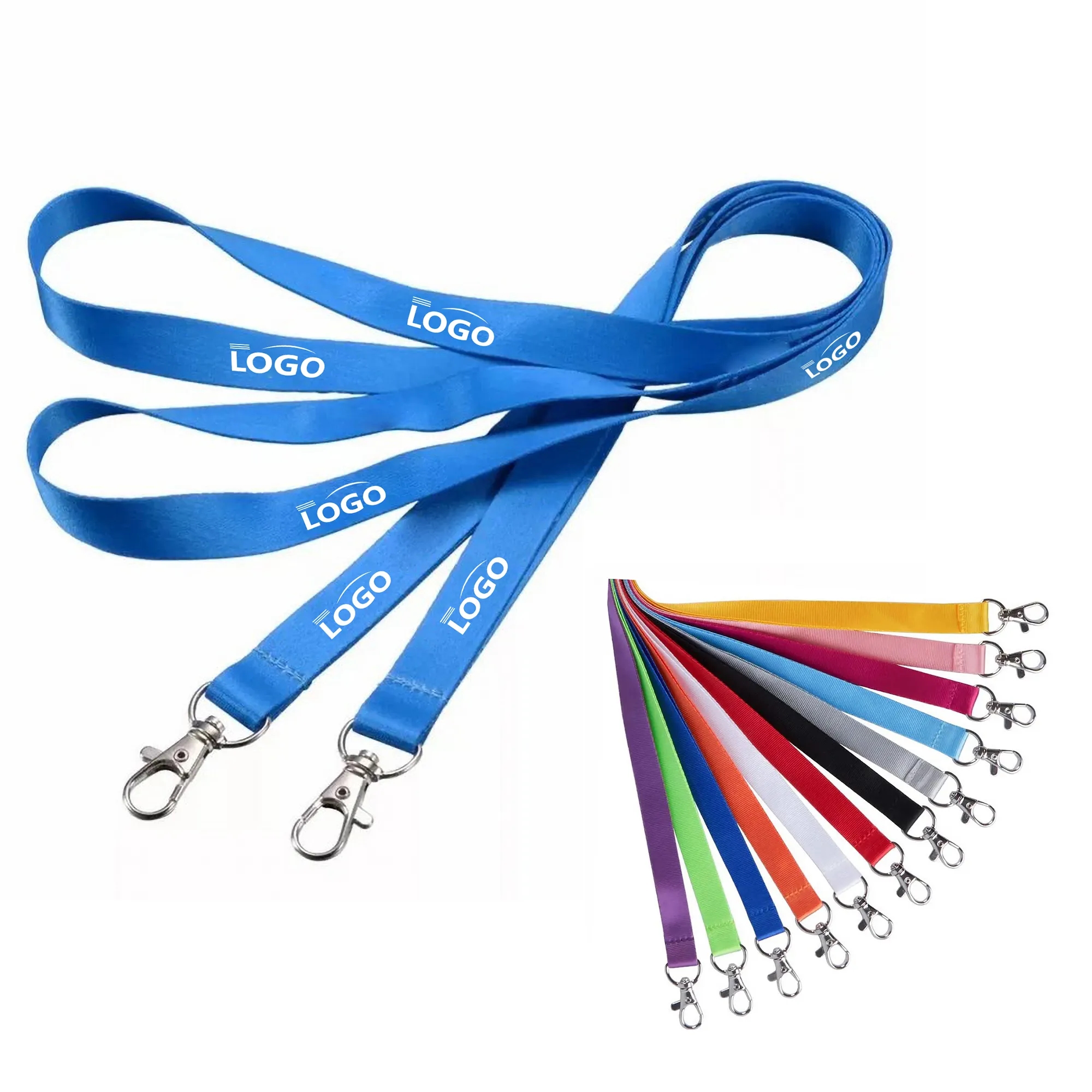 ID Badge Holder Lanyard With Metal Clasp MOQ100 8