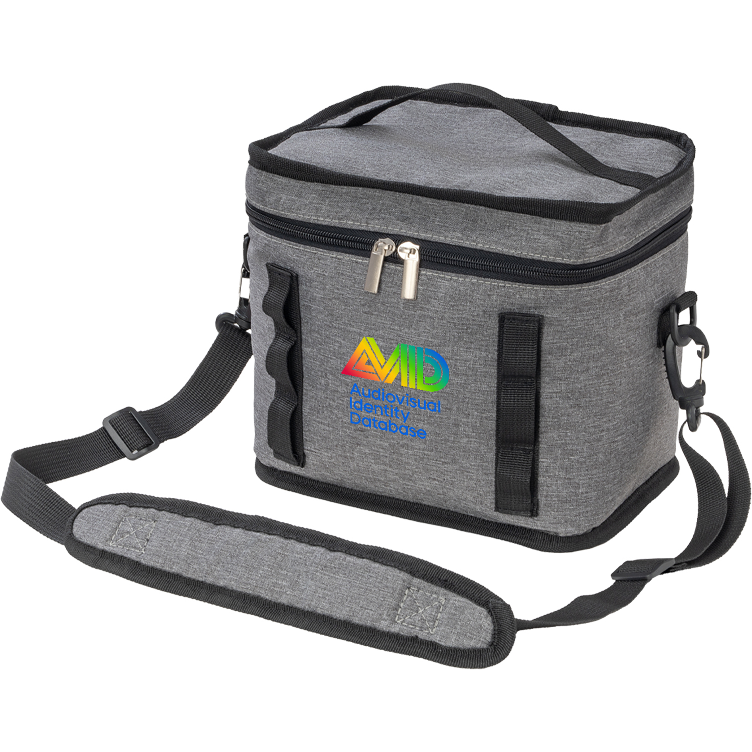 Insulated 6 Can Cooler Bag w/ Top Handle & Strap 5