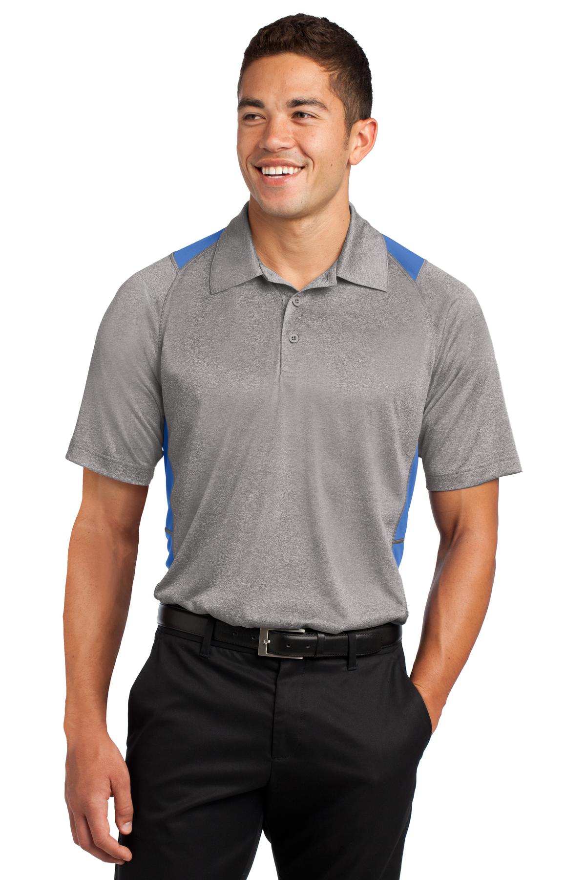 Sport-Tek® Heather Colorblock Contender Polo 47