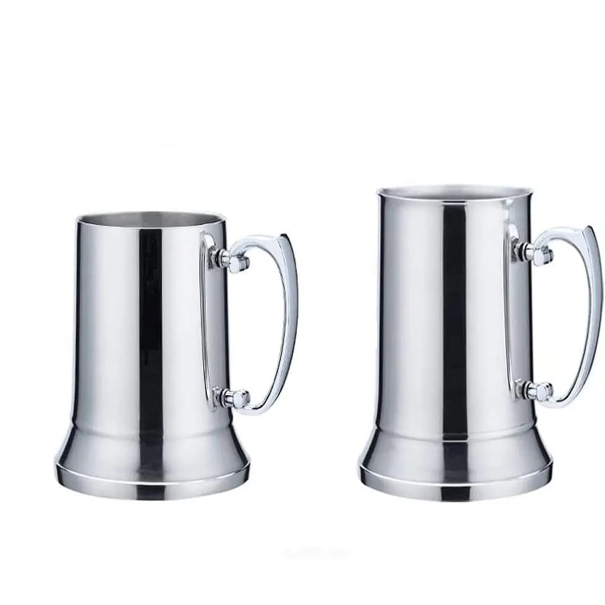 Double Wall Vaccum Stainless Steel Beer Mug With Handle 2
