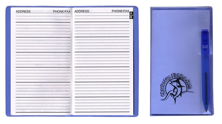 Translucent Vinyl Cover Address Book with Flat Pen 11